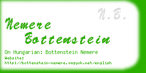 nemere bottenstein business card